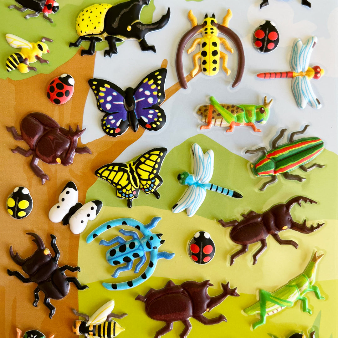 Puffy Insect Stickers
