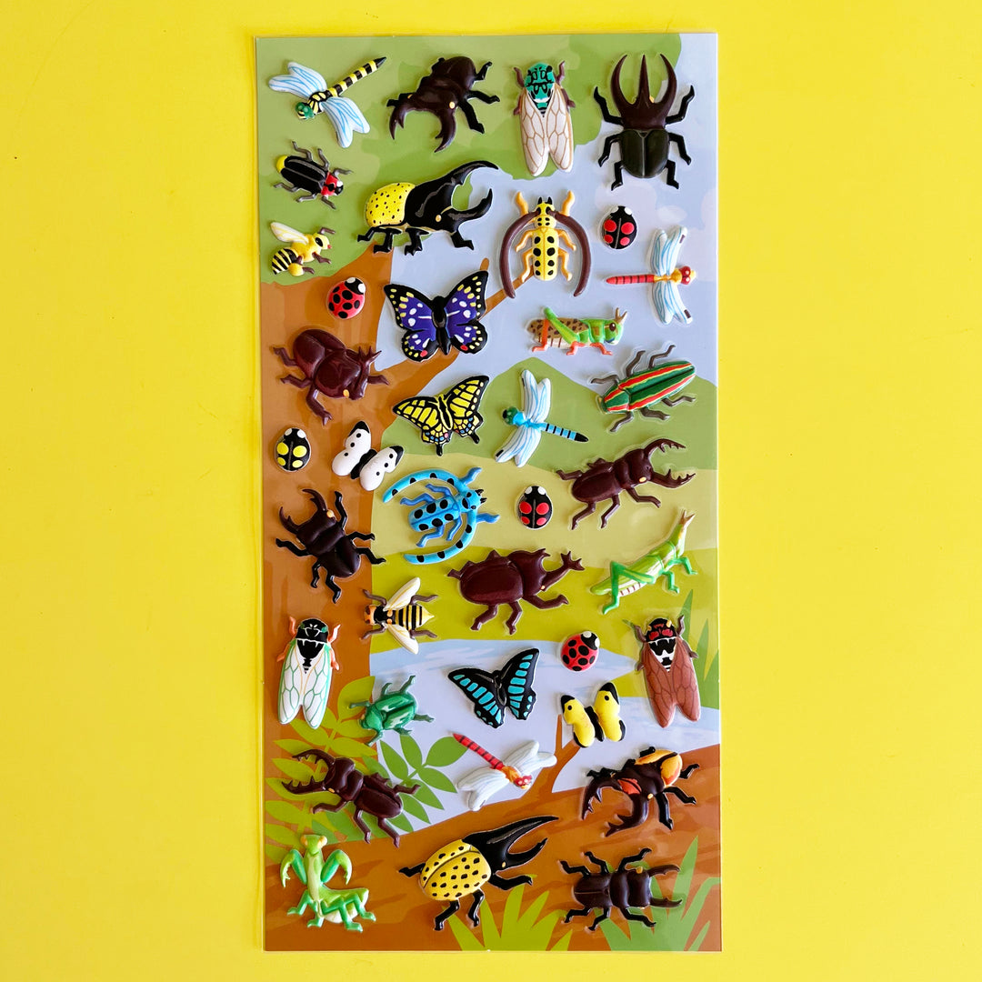 Puffy Insect Stickers