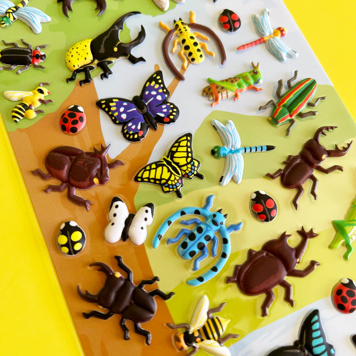 Puffy Insect Stickers