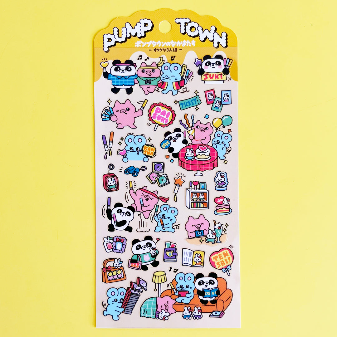 Pump Town Sticker Sheet