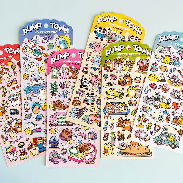 Pump Town Sticker Sheet