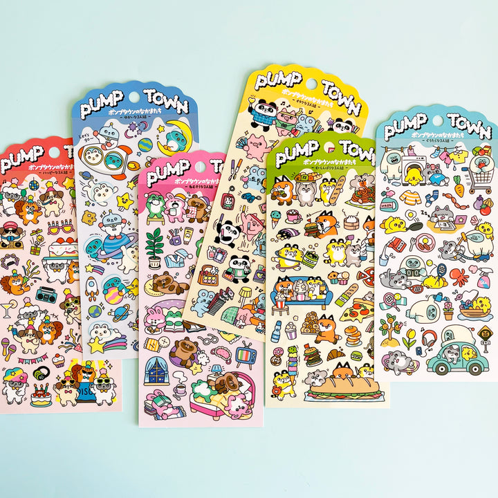 Pump Town Sticker Sheet