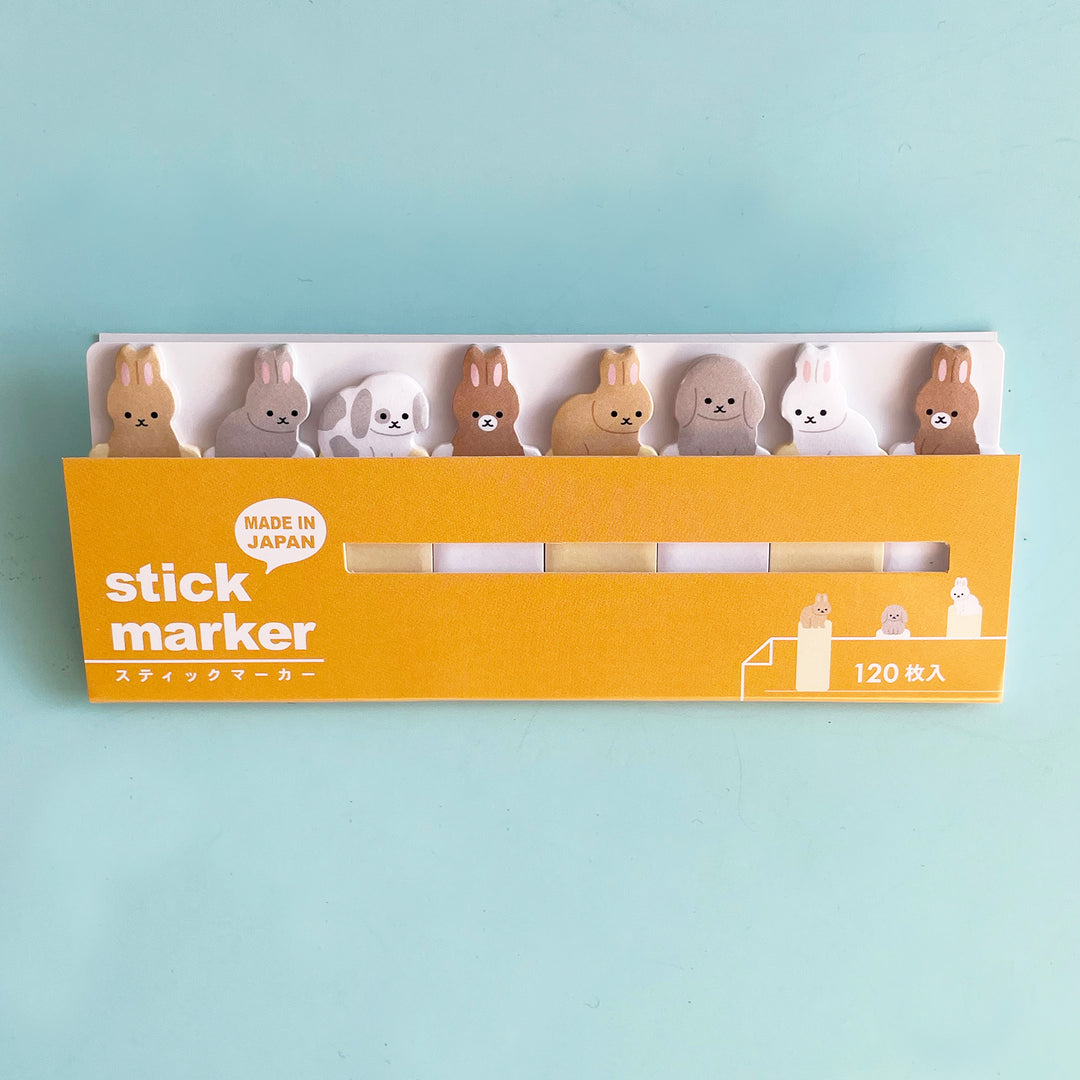 Set of Rabbit Sticky Tab Notes