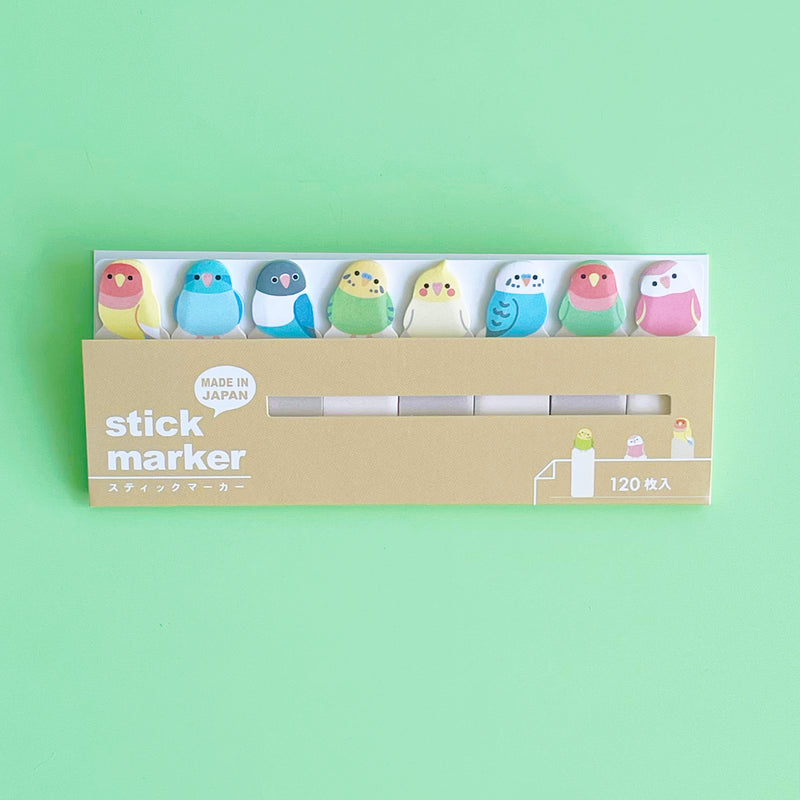 Set of Parakeet Sticky Tab Notes