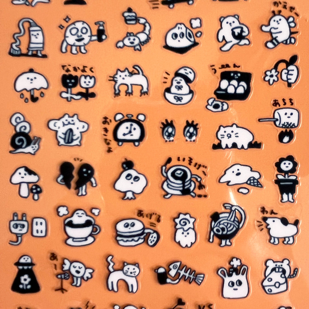 Strange Things Black and White Sticker Sheet