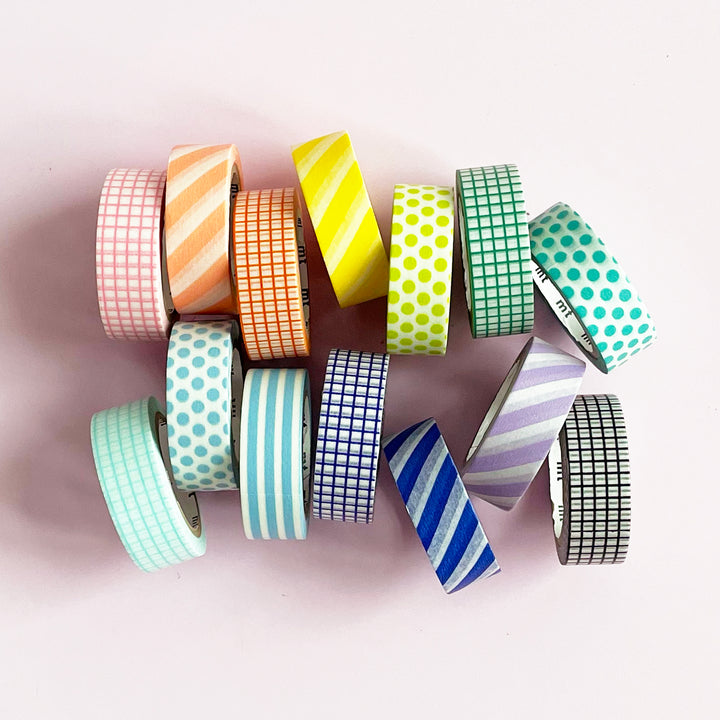 Checks, Dots and Stripes Washi Tape