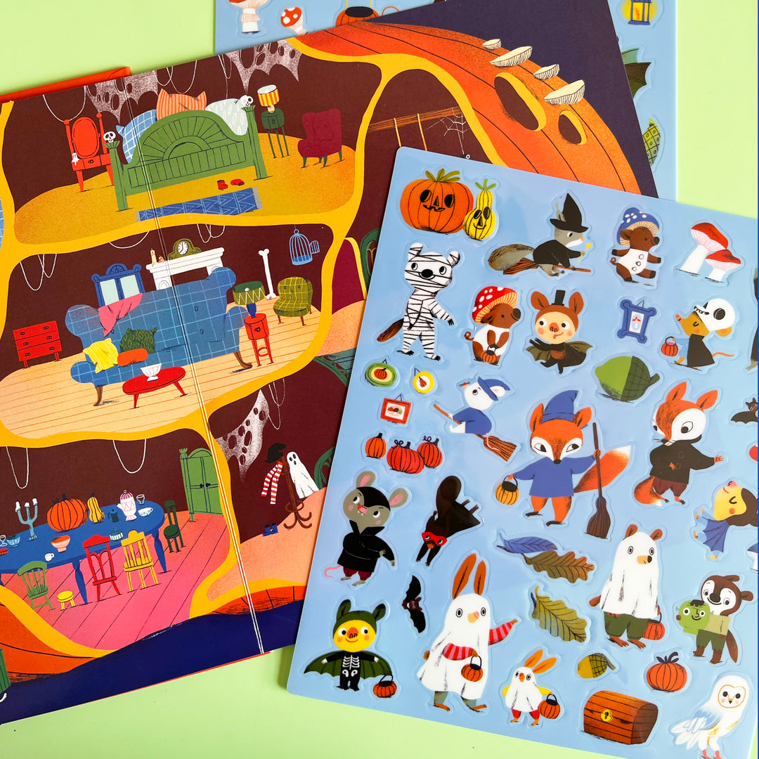Pumpkin Village Sticker Play