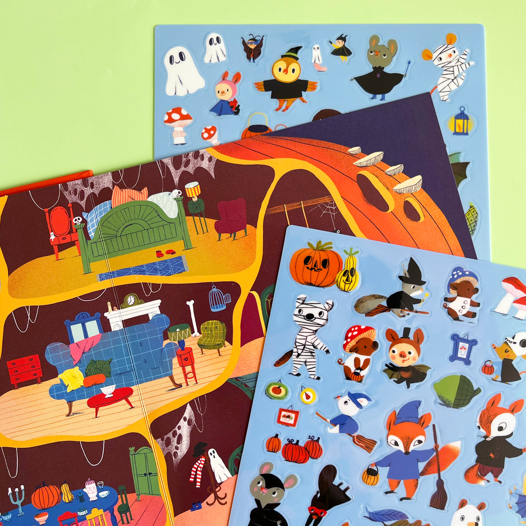 Pumpkin Village Sticker Play