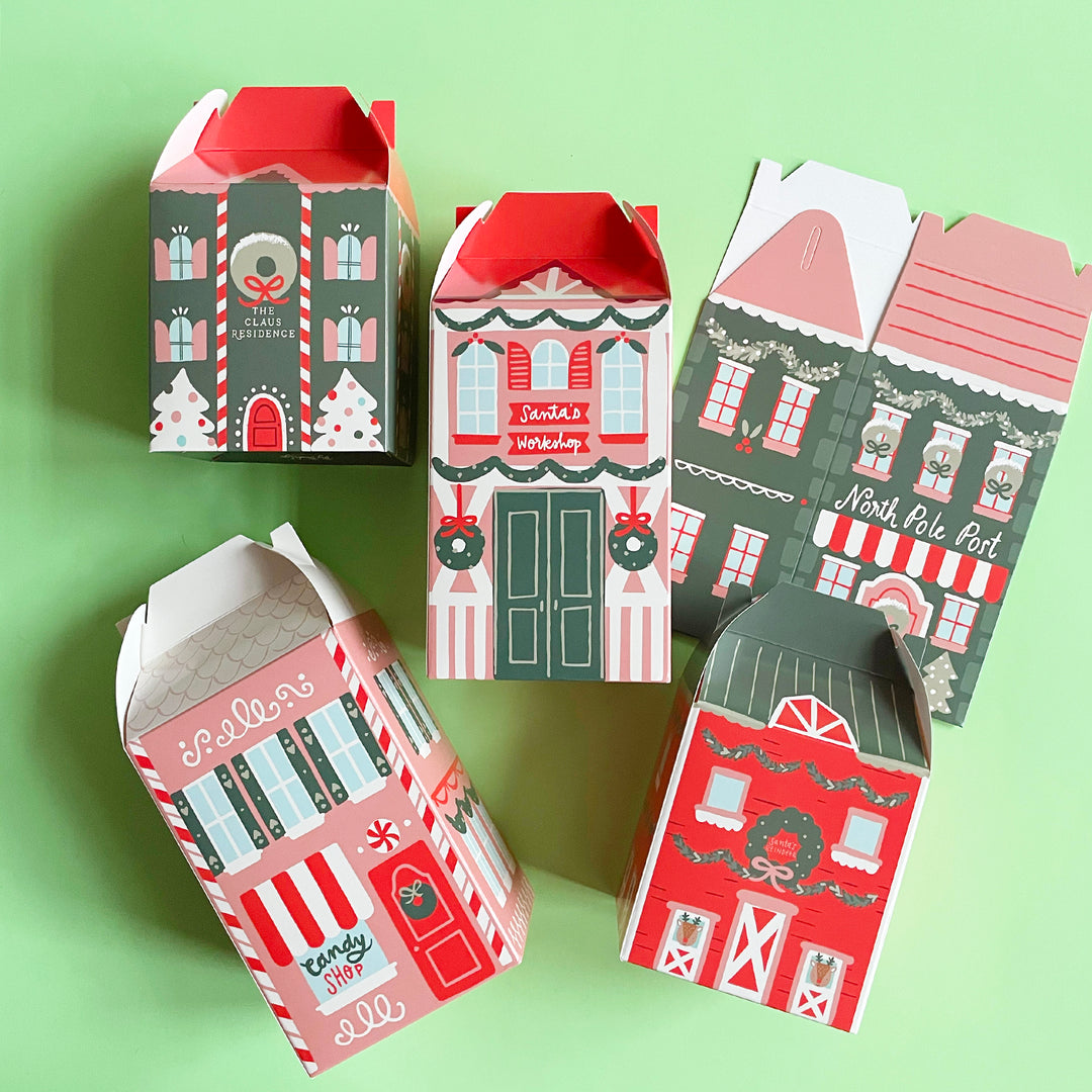 North Pole House Fillable Advent Calendar