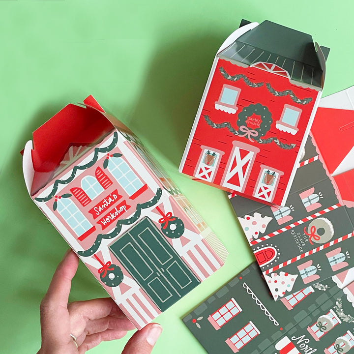 North Pole House Fillable Advent Calendar