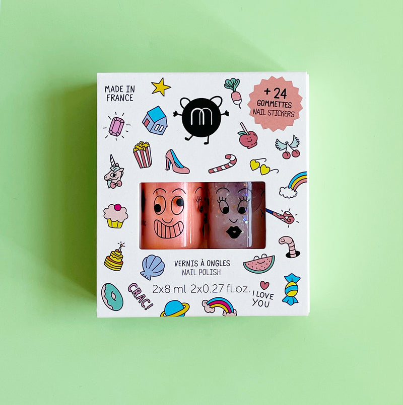 Nail Polish and Sticker Gift Set