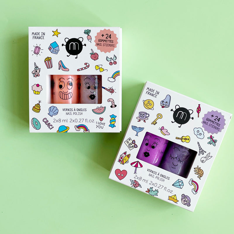 Nail Polish and Sticker Gift Set