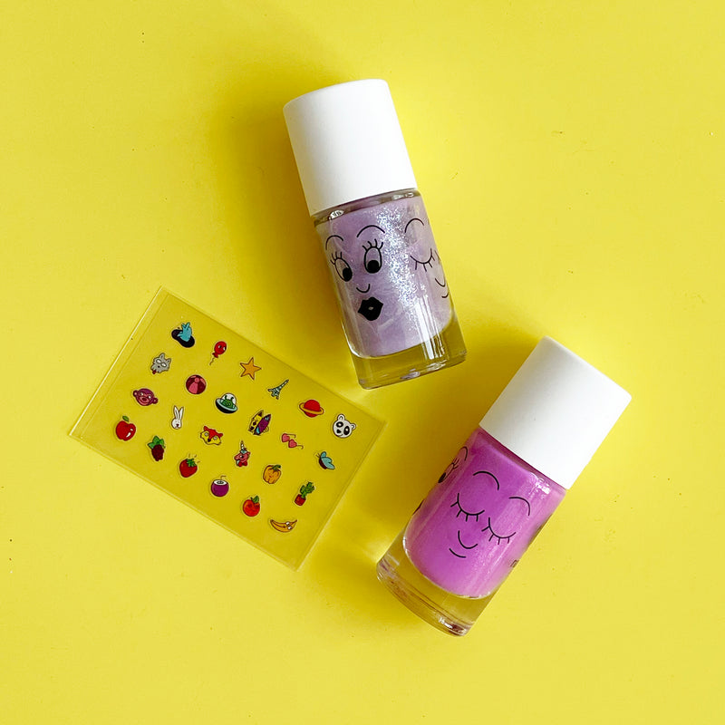 Nail Polish and Sticker Gift Set