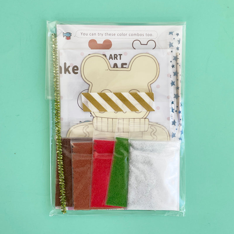 Gingerbread Bear Sand Art Kit