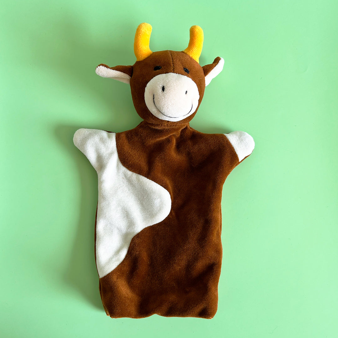 Cow Velour Hand Puppet