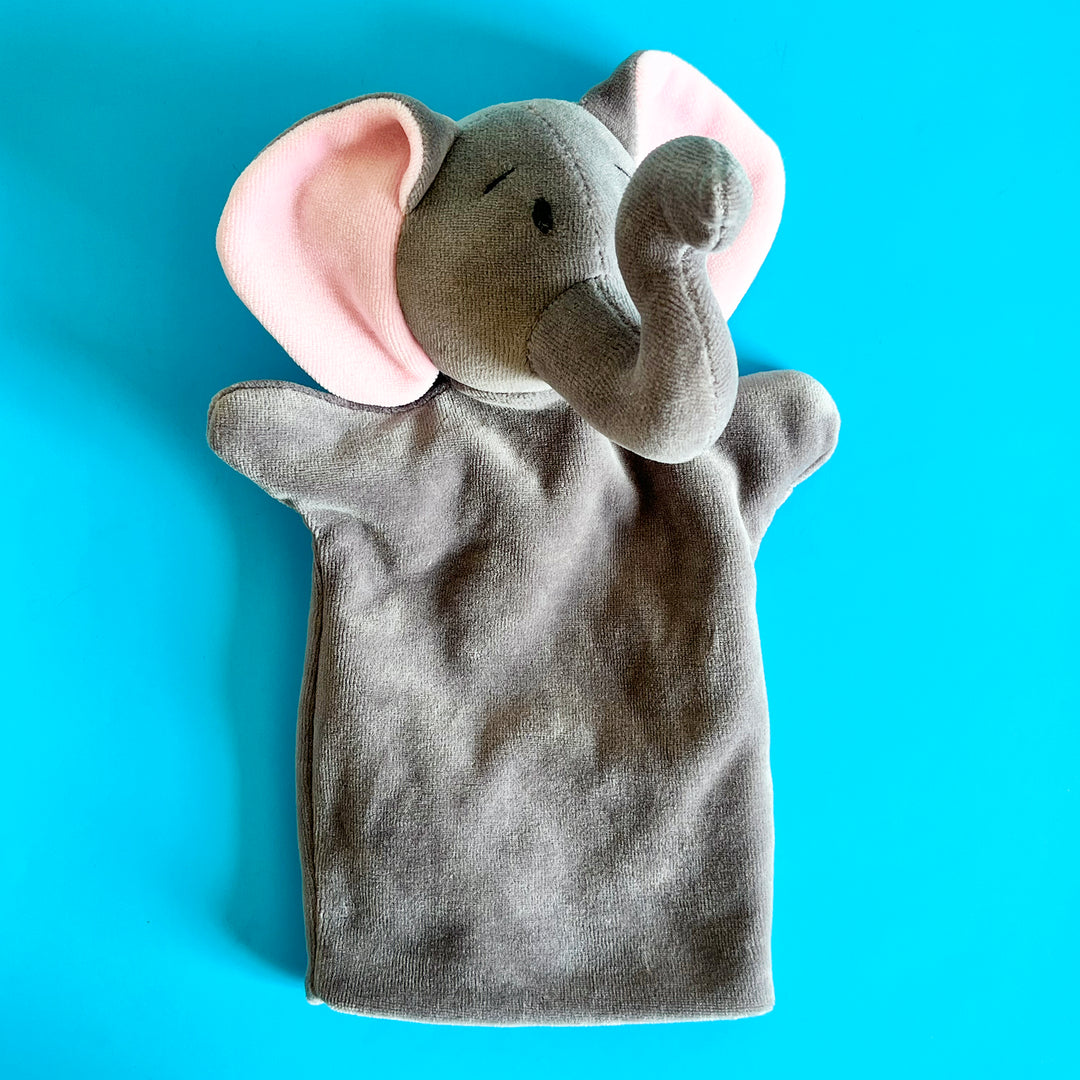 Elephant Velour Hand Puppet