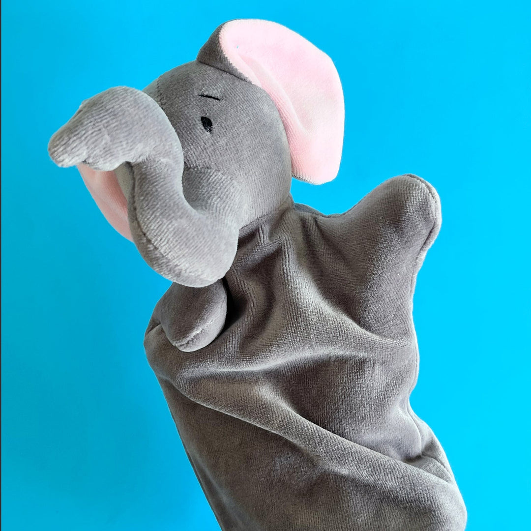 Elephant Velour Hand Puppet