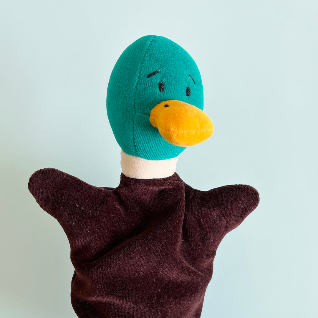 Mallard Duck Velour Hand Puppet