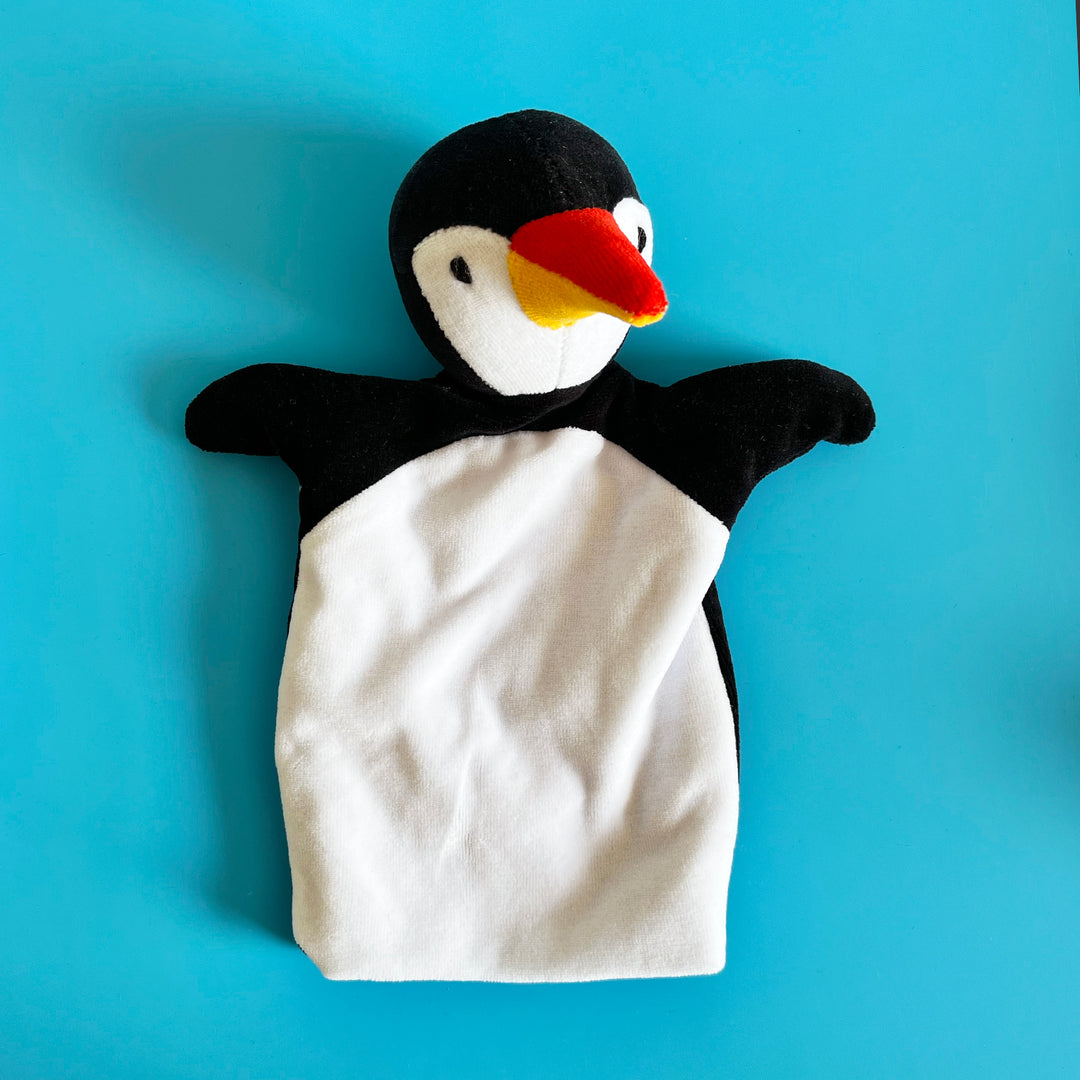Peguin Velour Hand Puppet