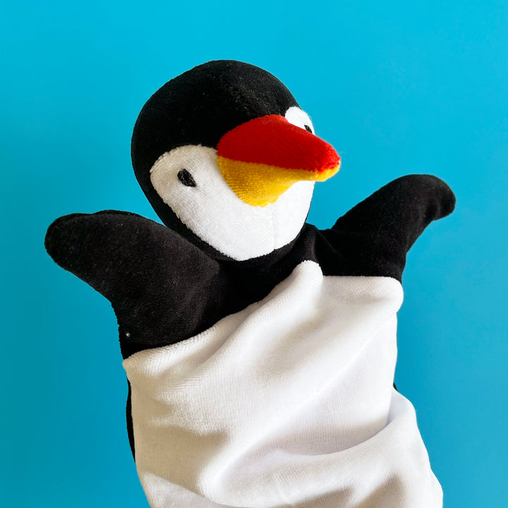 Peguin Velour Hand Puppet