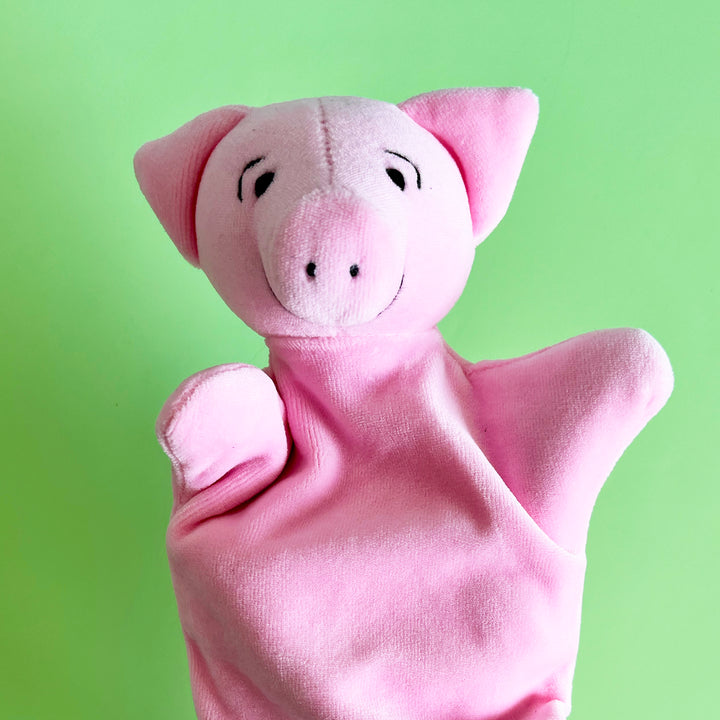 Pig Velour Hand Puppet