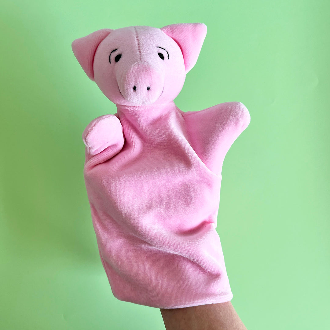 Pig Velour Hand Puppet