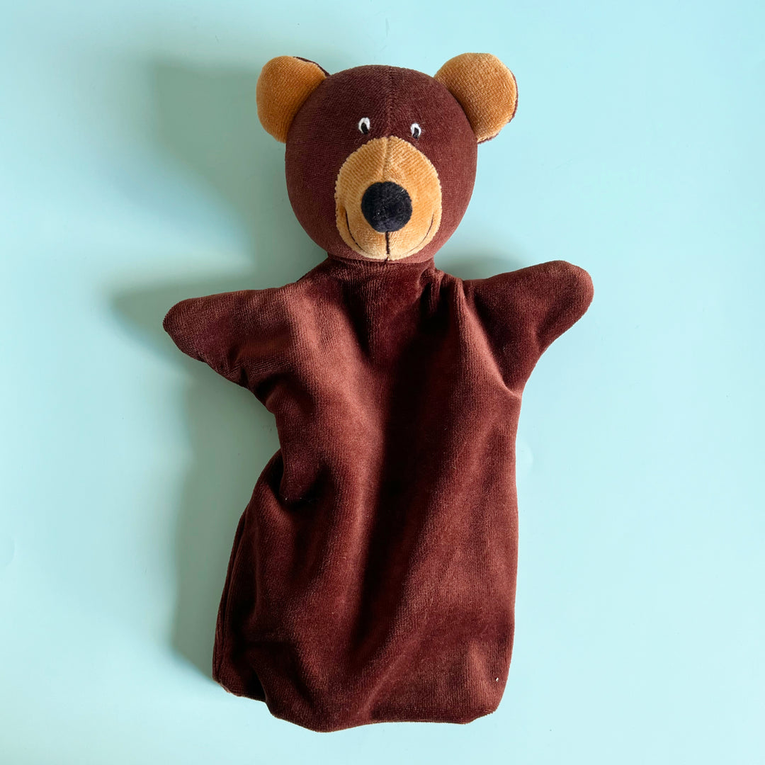 Brown Bear Velour Hand Puppet