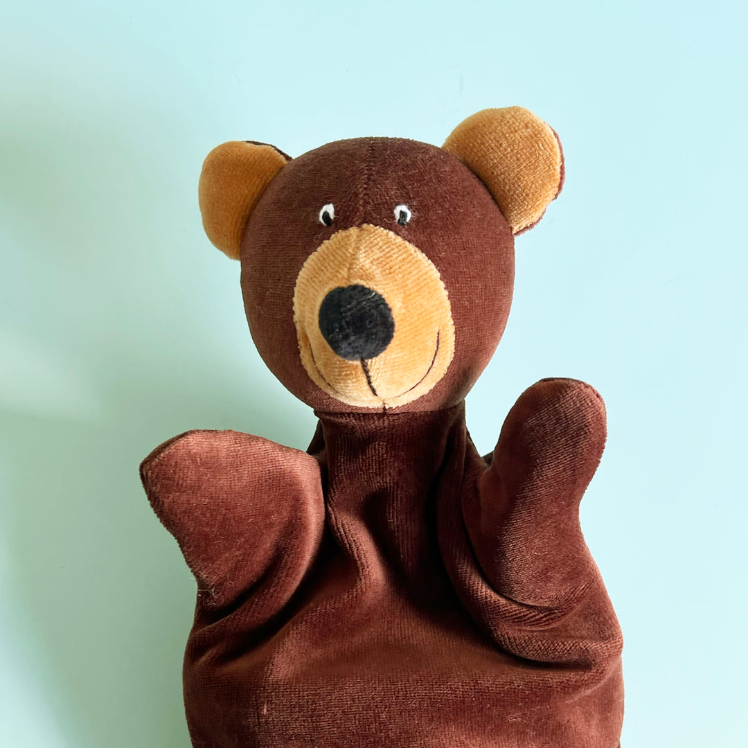 Brown Bear Velour Hand Puppet