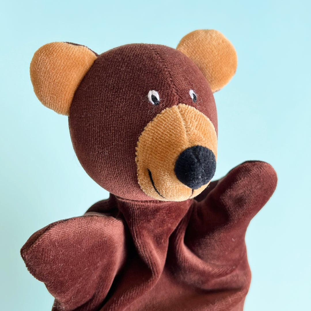 Brown Bear Velour Hand Puppet
