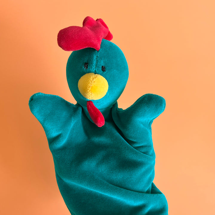 Rooster Velour Hand Puppet