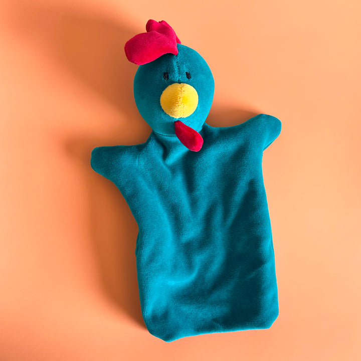 Rooster Velour Hand Puppet