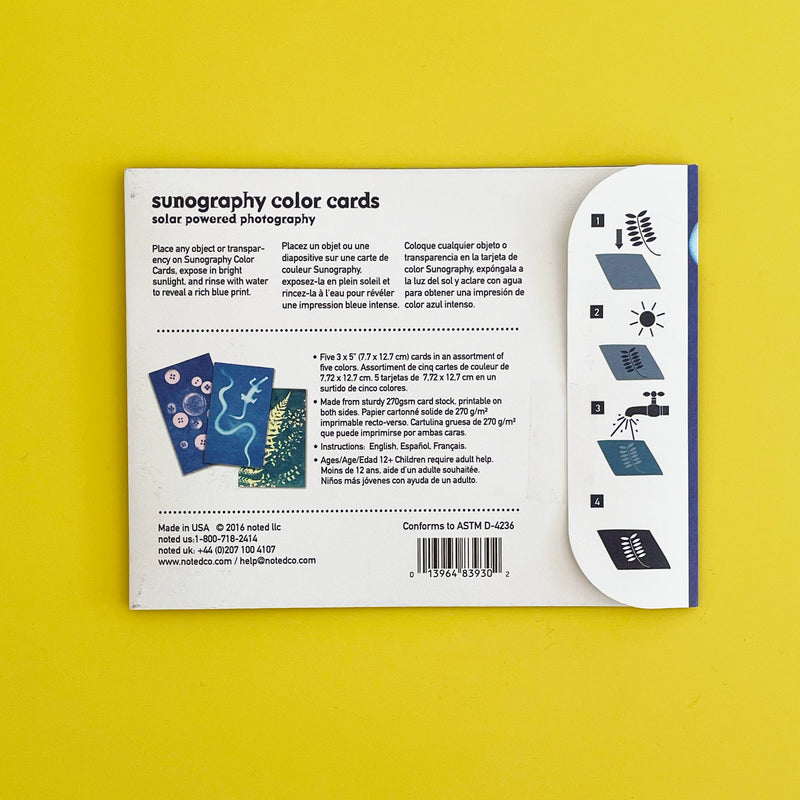 Sunography Paper Color Cards