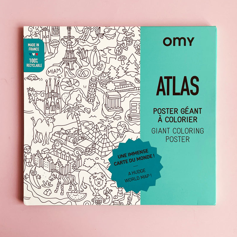 Atlas Giant Coloring Poster
