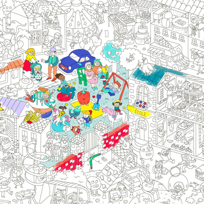 Kids Life Giant Coloring Poster