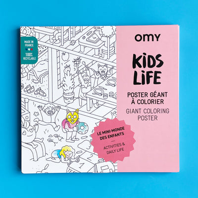 Kids Life Giant Coloring Poster