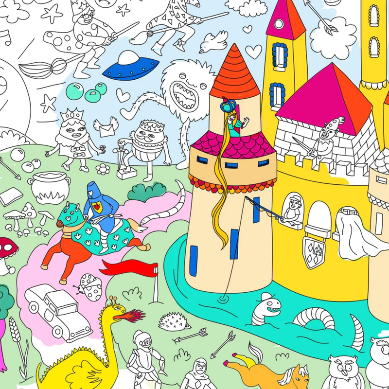 Magic Giant Coloring Poster