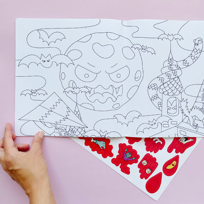 Vampire Giant Coloring Poster