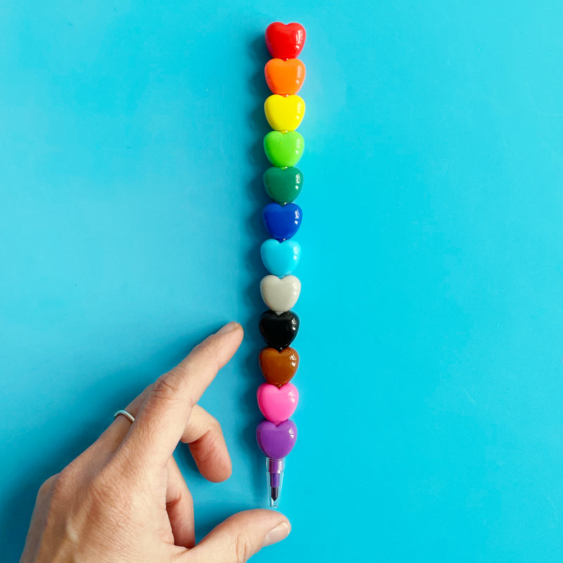 Heart to Heart Stacking Crayon