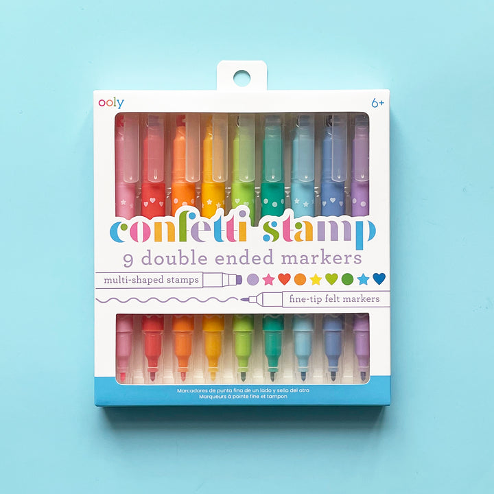 Confetti Stamp Double Ended Markers