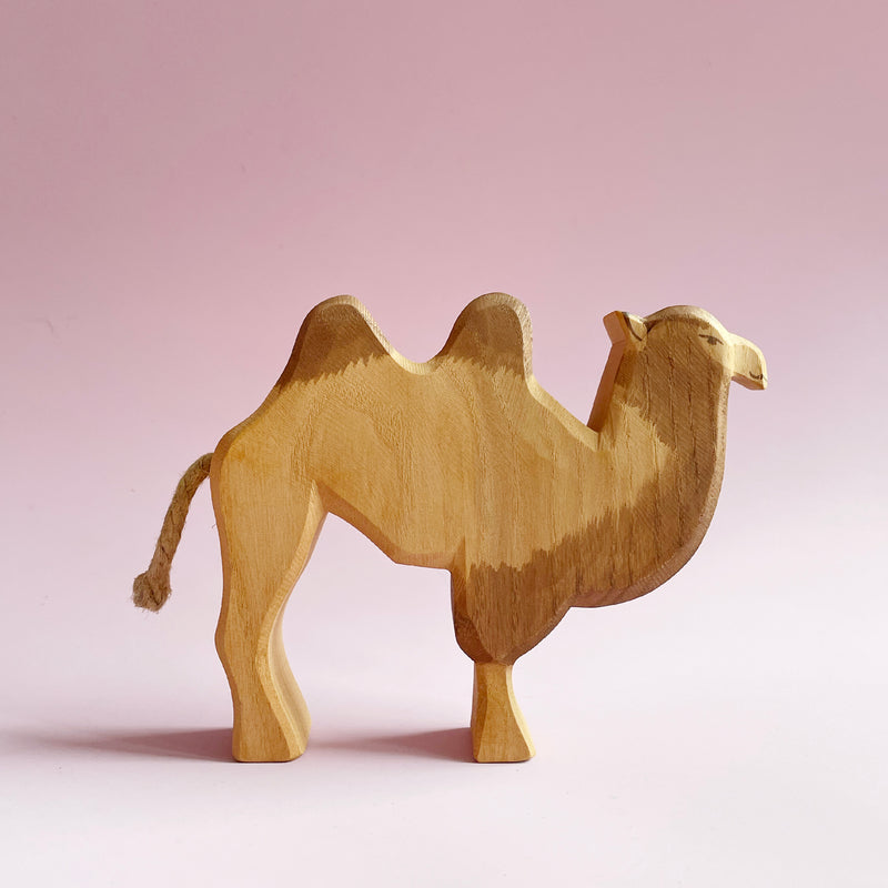 Handcrafted Wood Camel
