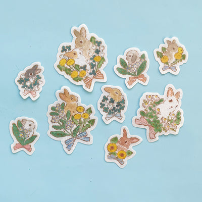 Little Bunny Flake Stickers