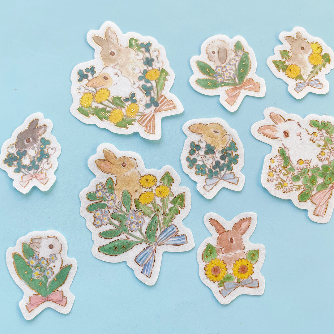 Little Bunny Flake Stickers