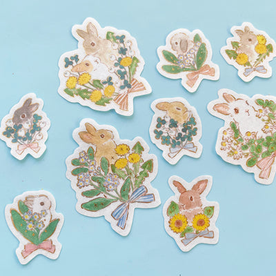 Little Bunny Flake Stickers