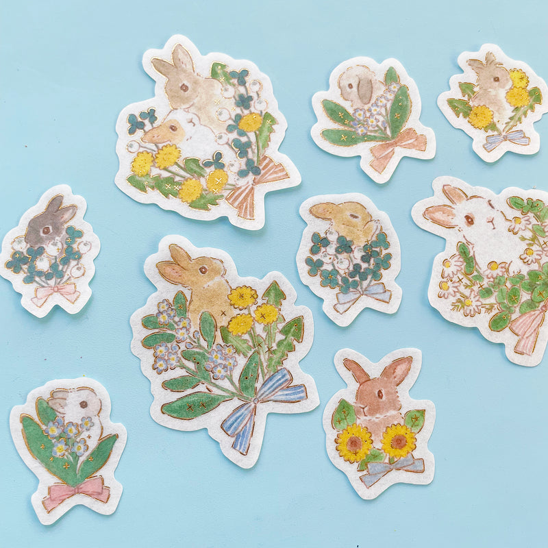 Little Bunny Flake Stickers