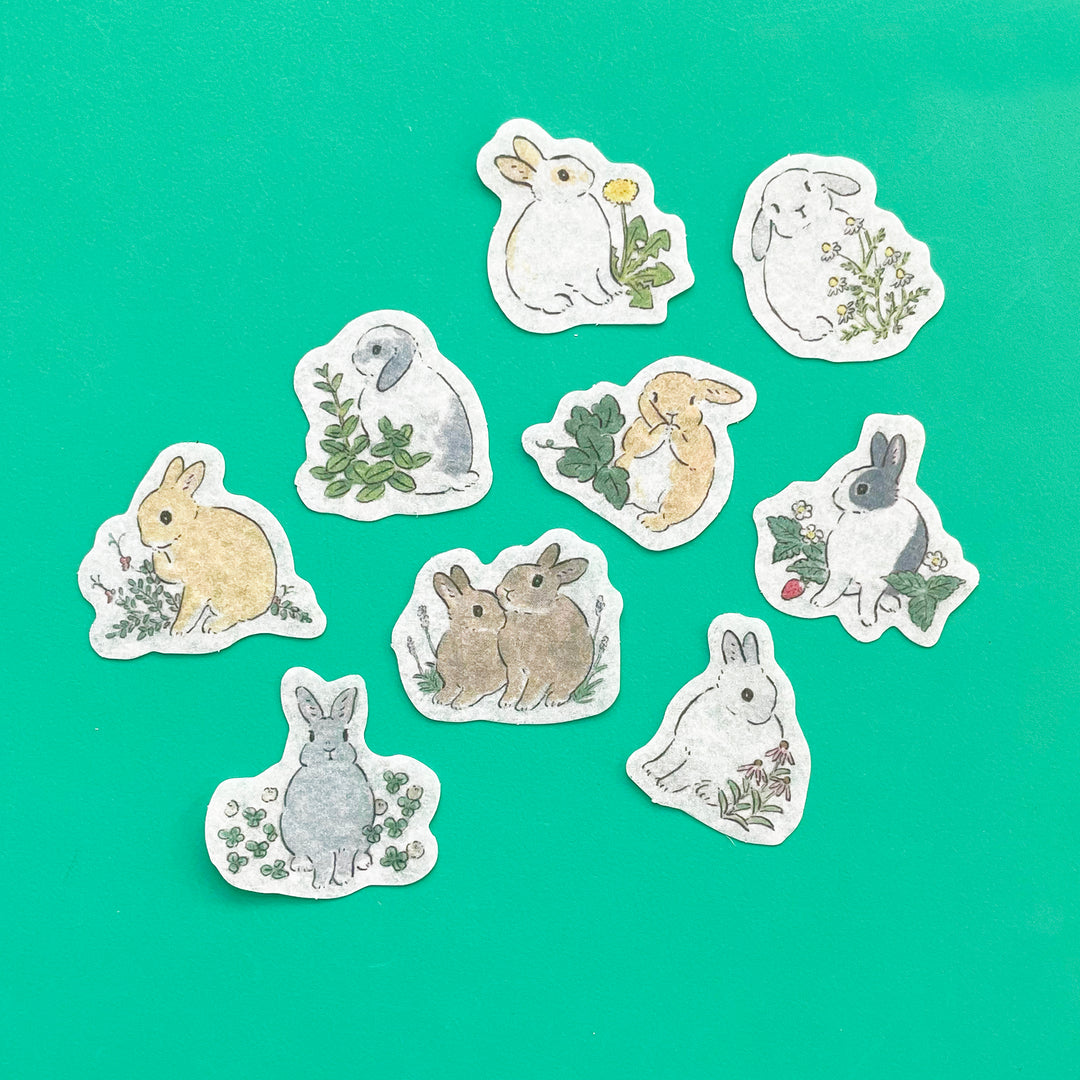 Little Bunny Flake Stickers