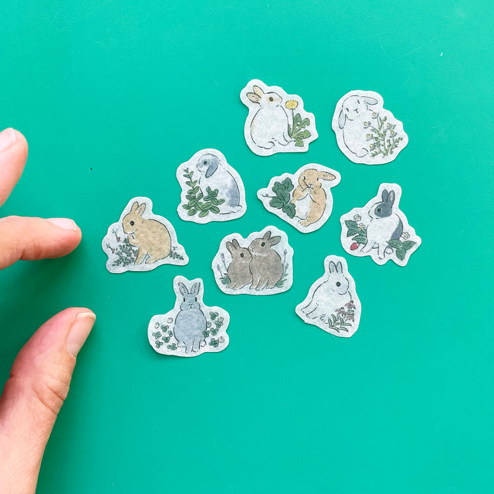 Little Bunny Flake Stickers