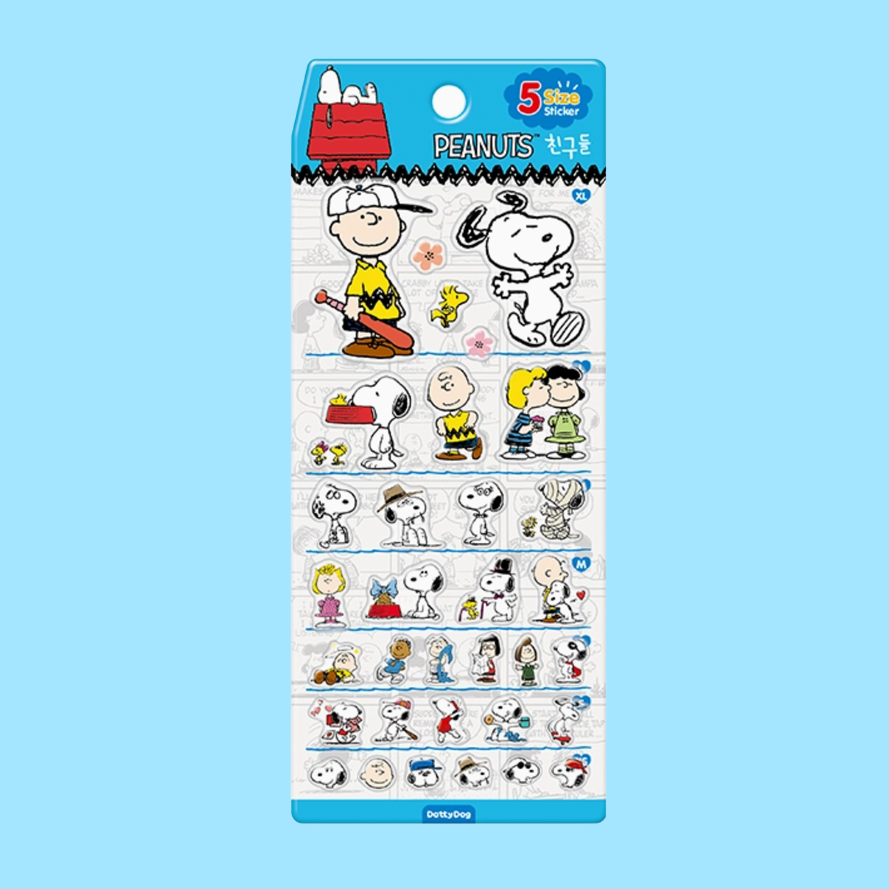 Peanuts Friends Jelly Coating Stickers