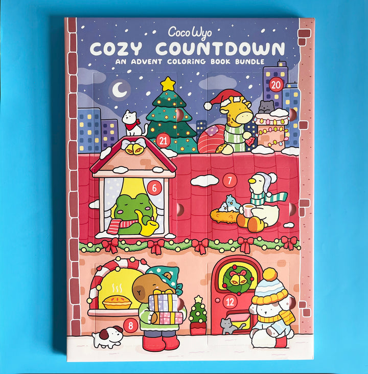 Cozy Countdown Advent Coloring Book Bundle