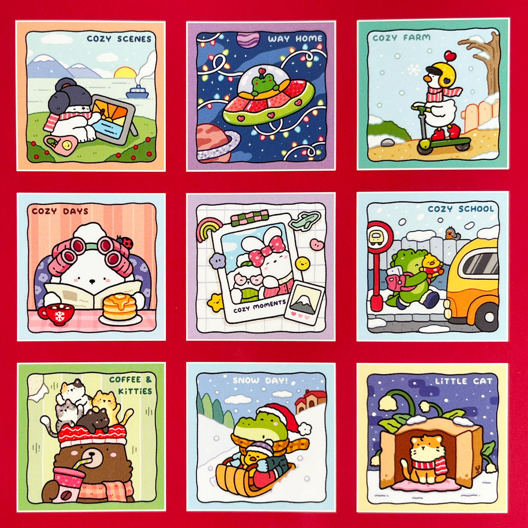 Cozy Countdown Advent Coloring Book Bundle