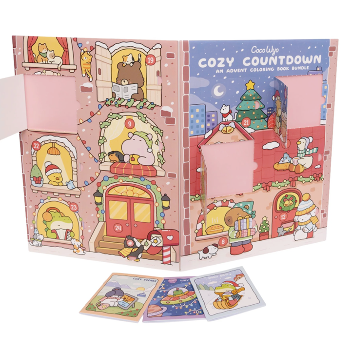 Cozy Countdown Advent Coloring Book Bundle